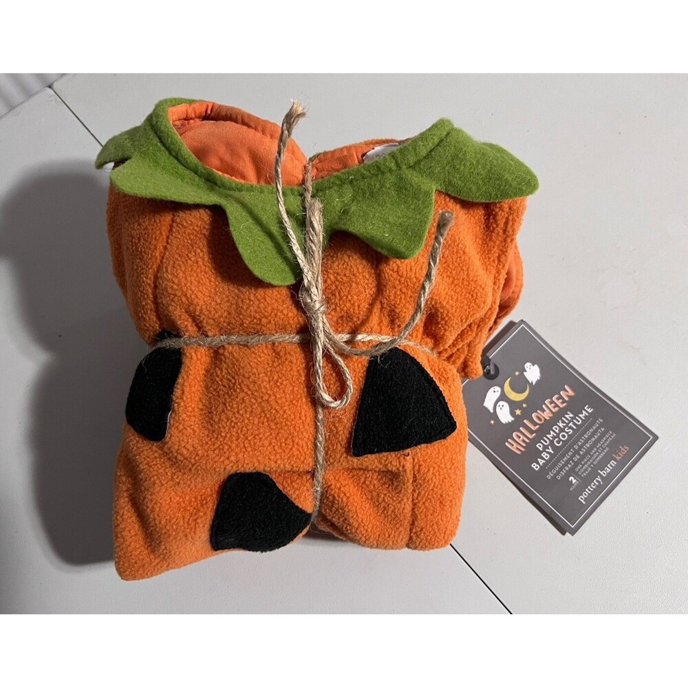 Pottery Barn Disney holiday Pumpkin costume baby Halloween party 6-12 M NEW